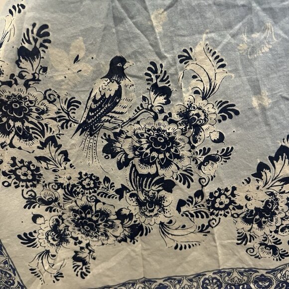 Johnny Was Floral Tunic Top Size L Blue V Neck Boho Chic Flowy Gypsy Bohemian - Picture 12 of 12